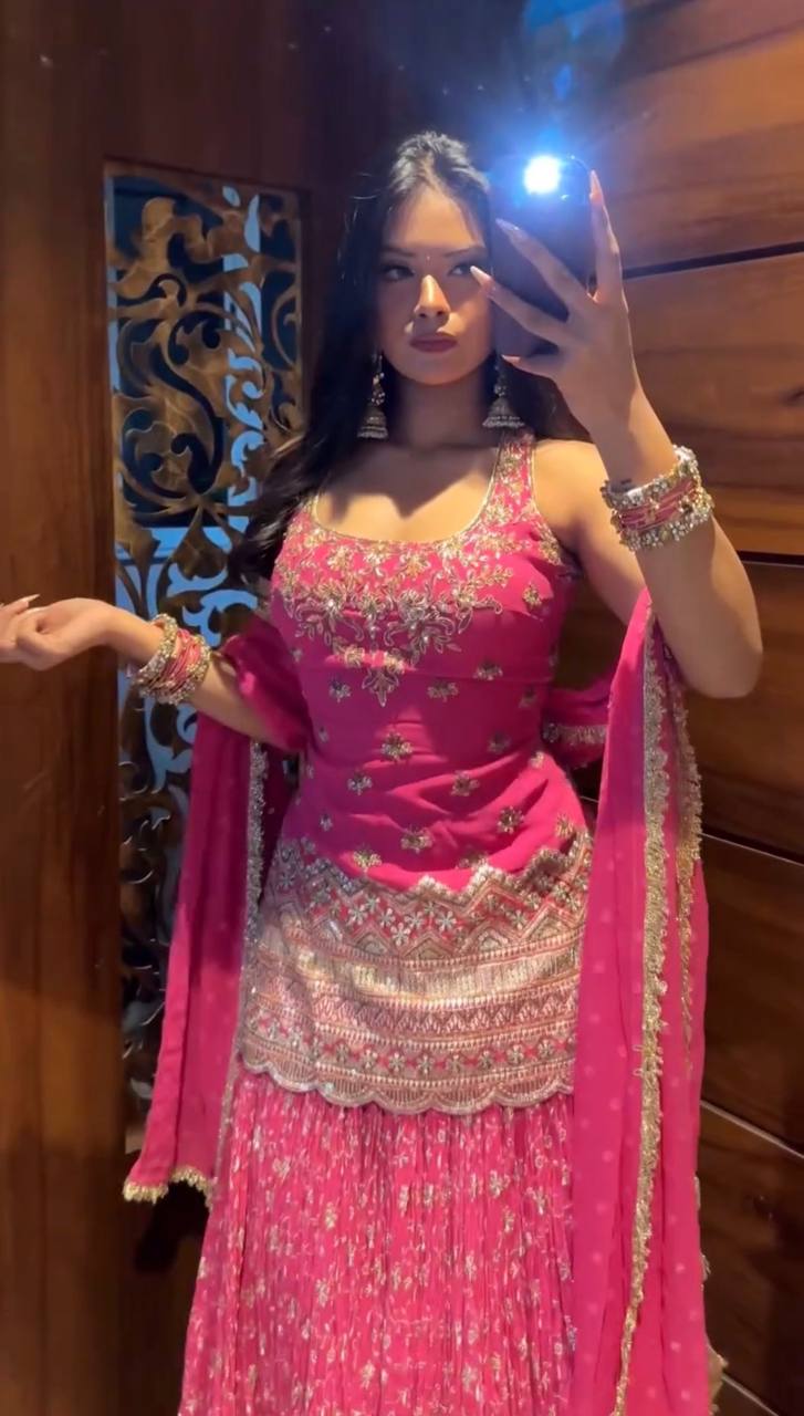 KURTI LEHENGA/FLARED SHARARA SET